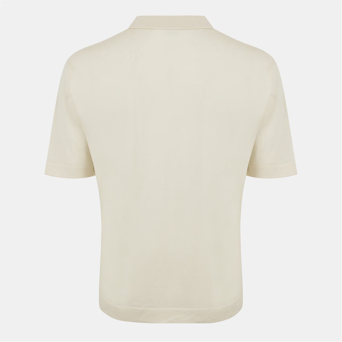 CP COMPANY REVERE COLLAR KNITTED POLO SHIRT GAUZE WHITE LARGE RRP £275 BNWT