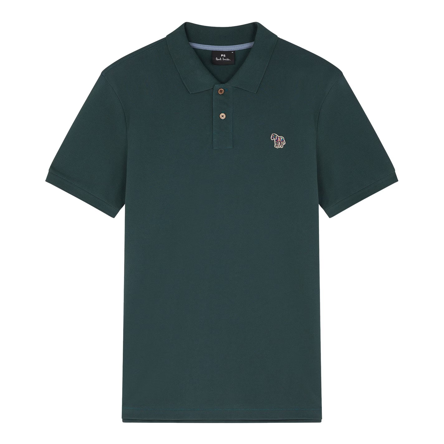 PAUL SMITH PS ZEBRA PIQUE COTTON POLO SHIRT DARK GREEN (37E) 2XL RRP £90 BNWT