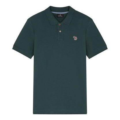 PAUL SMITH PS ZEBRA PIQUE COTTON POLO SHIRT DARK GREEN (37E) 2XL RRP £90 BNWT