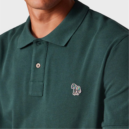 PAUL SMITH PS ZEBRA PIQUE COTTON POLO SHIRT DARK GREEN (37E) 2XL RRP £90 BNWT