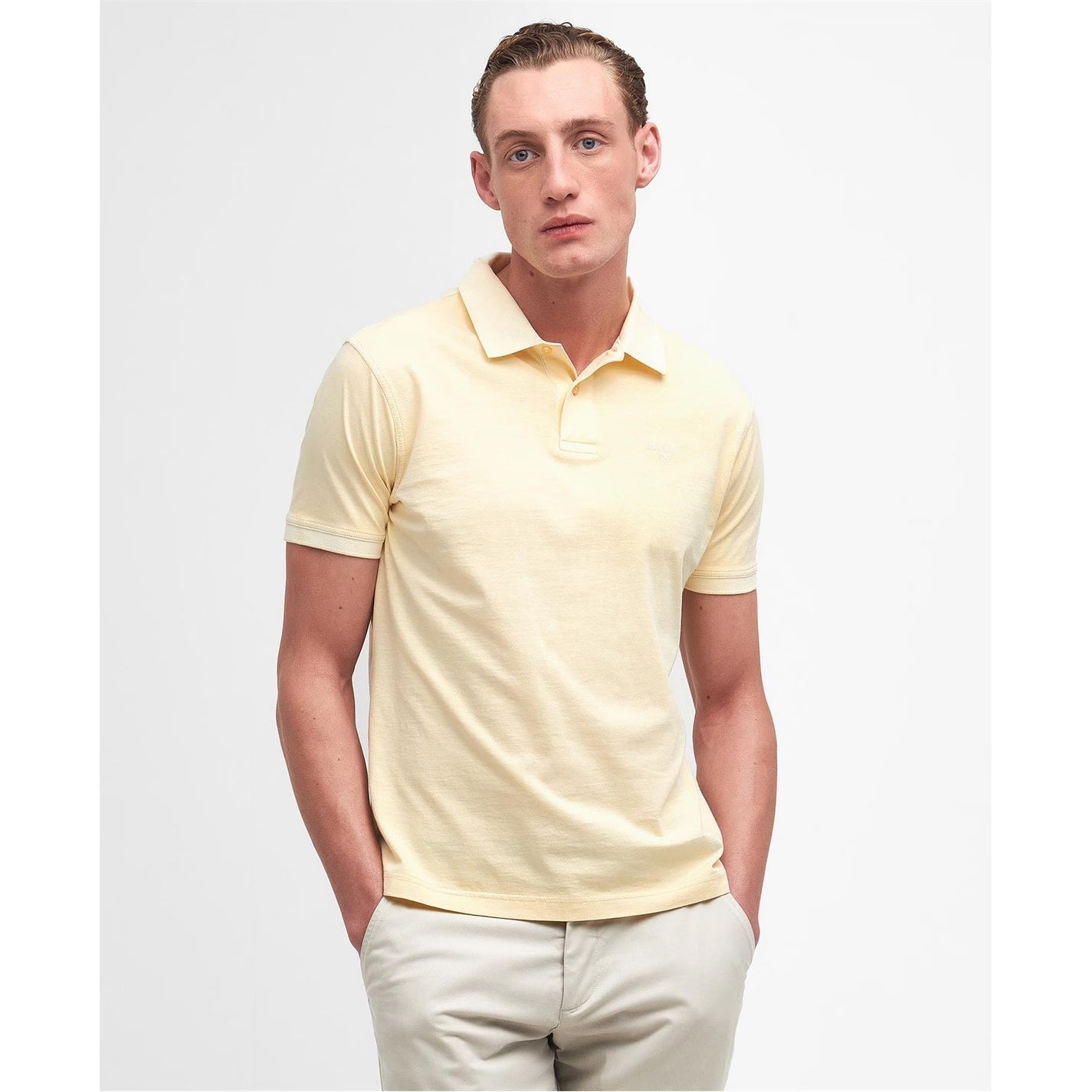 BARBOUR TERRA DYE COTTON POLO SHIRT YELLOW XL RRP £69.95 BNWT
