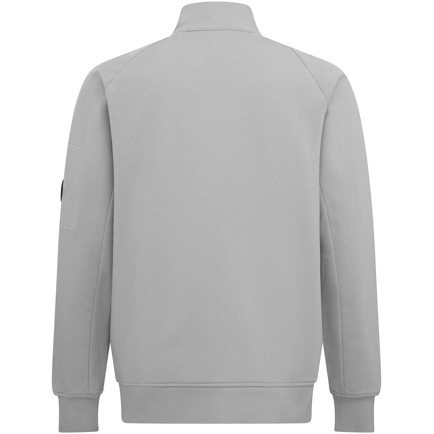 C.P. COMPANY QUARTER ZIP LENS COTTON FLEECE SWEATSHIRT GREY MARL 2XL RRP £285 BNWT