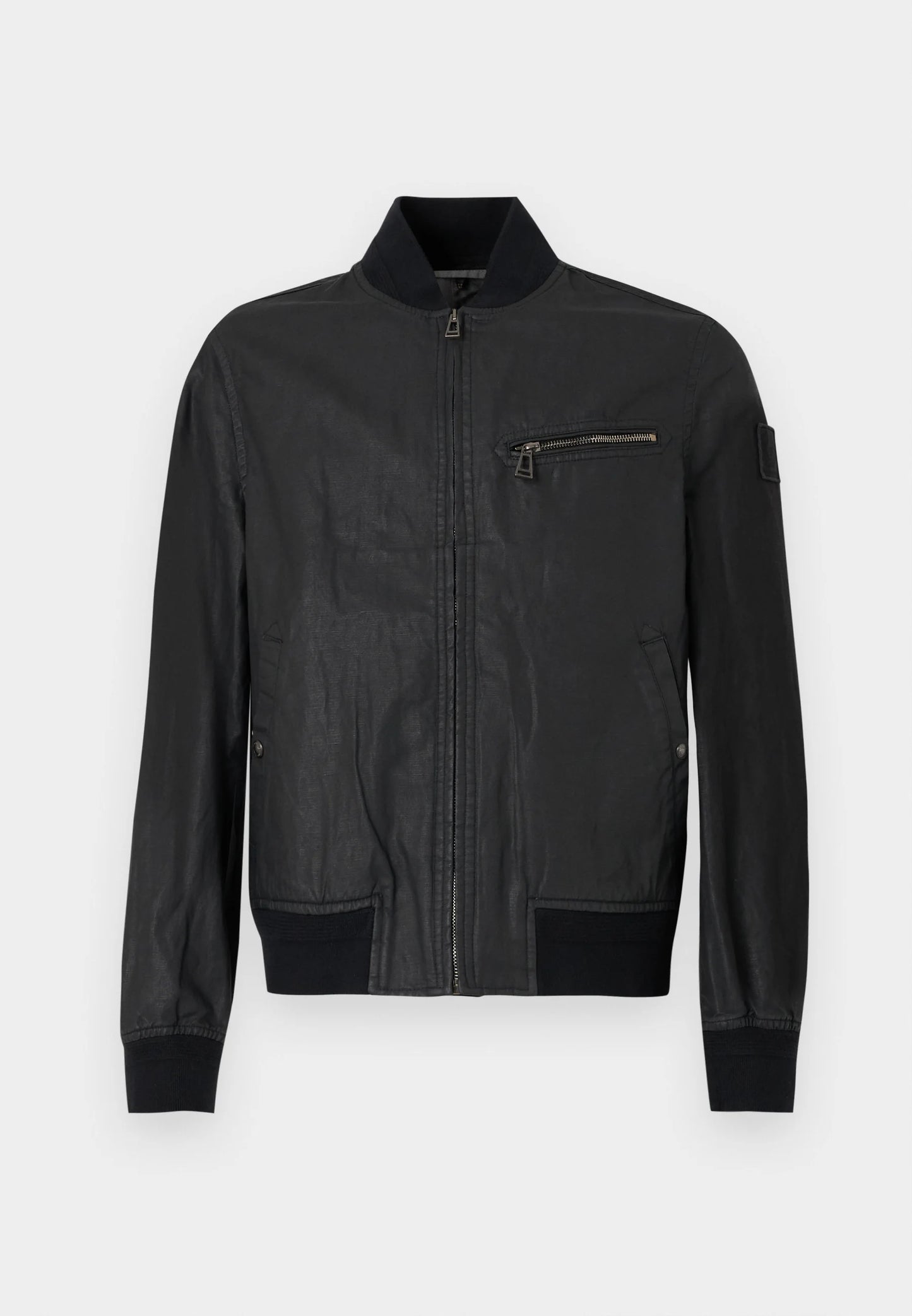 BELSTAFF VANTAGE UNIFORM COATED COTTON BOMBER JACKET BLACK UK56 3XL RRP £450 NEW