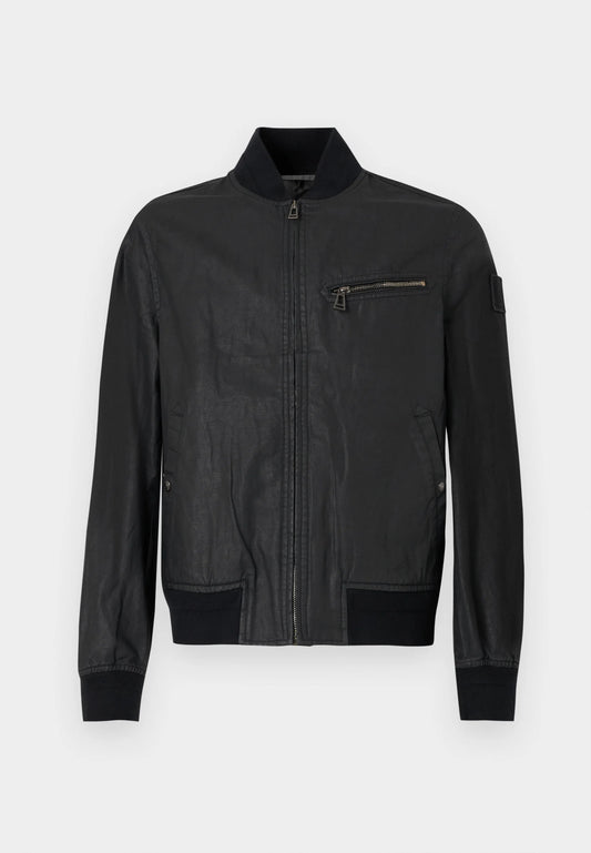 BELSTAFF VANTAGE UNIFORM COATED COTTON BOMBER JACKET BLACK UK56 3XL RRP £450 NEW