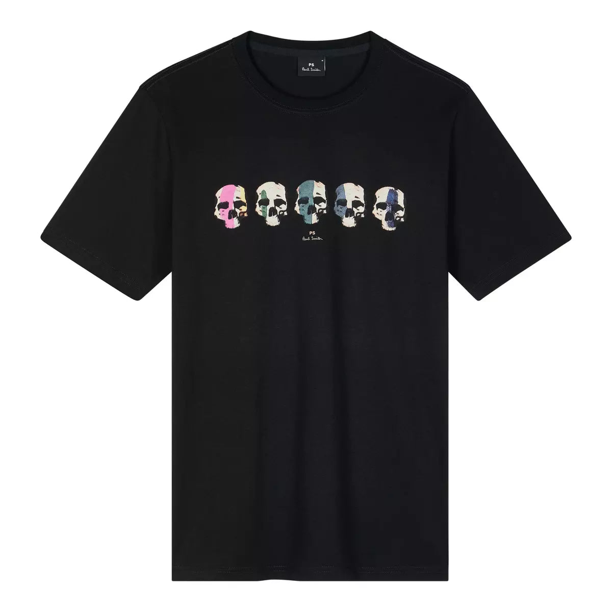 PAUL SMITH PS MULTI SKULL COTTON T-SHIRT BLACK XL RRP £75 BNWT