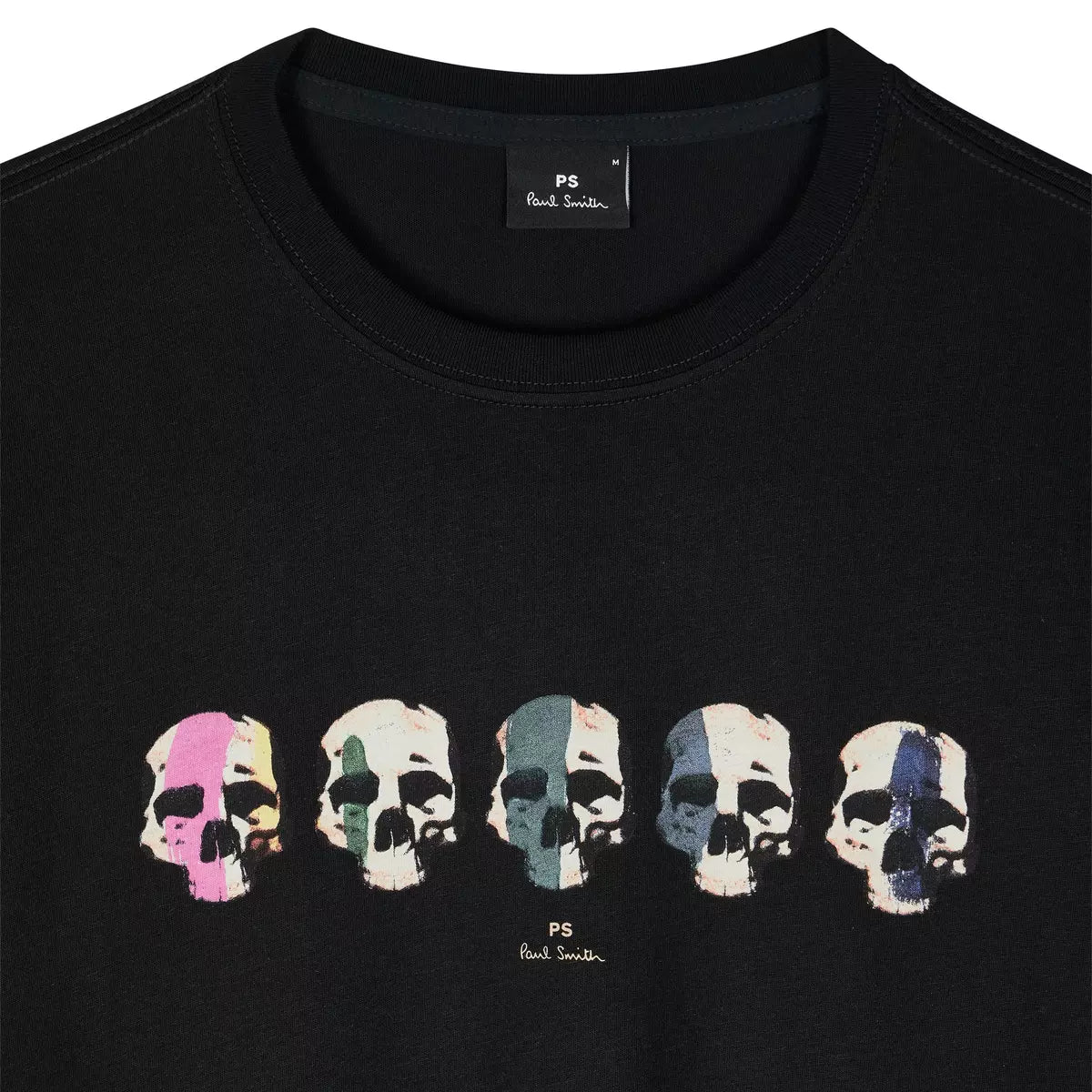 PAUL SMITH PS MULTI SKULL COTTON T-SHIRT BLACK XL RRP £75 BNWT