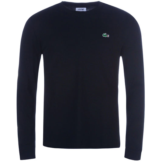 LACOSTE LONG SLEEVE COTTON CROC LOGO T-SHIRT NAVY BLUE 2XL RRP £55 BNWT