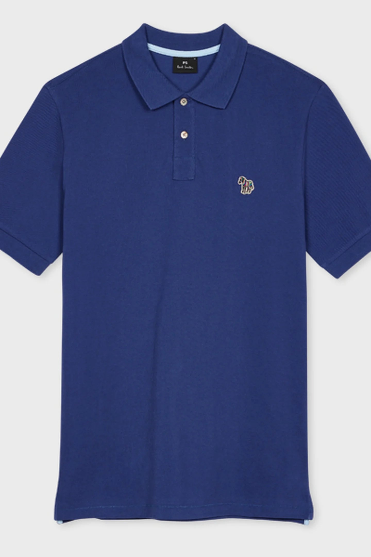 PAUL SMITH ZEBRA PIQUE COTTON POLO SHIRT DARK ROYAL BLUE (46F) 2XL RRP £90 NEW
