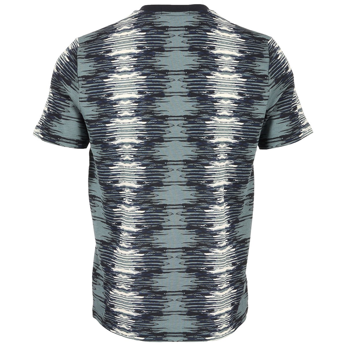FRED PERRY SOUNDWAVE GLITCH PIQUE COTTON T-SHIRT STOCKPORT BLUE 2XL RRP £80 BNWT