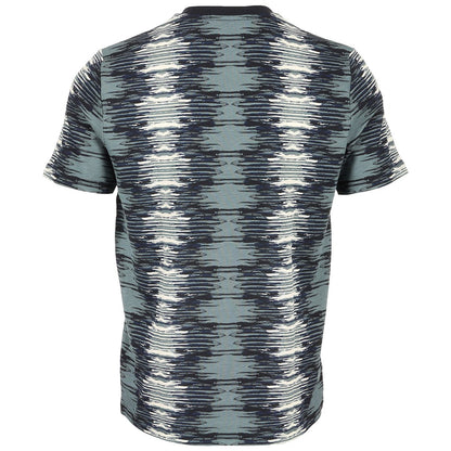 FRED PERRY SOUNDWAVE GLITCH PIQUE COTTON T-SHIRT STOCKPORT BLUE 2XL RRP £80 BNWT