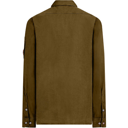 C.P. COMPANY LENS COTTON DOUBLE POCKET OVERSHIRT IVY GREEN RRP £285 BNWT
