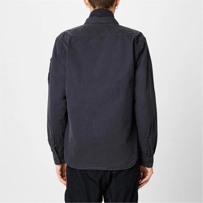 C.P. COMPANY MICROREPS LENS COTTON OVERSHIRT JACKET BLACK SAND RRP £395 BNWT