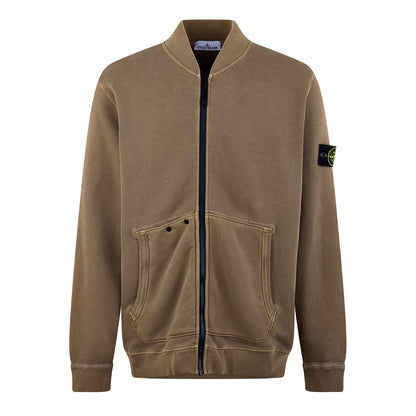 STONE ISLAND FULL ZIP HEAVY COTTON BOMBER JACKET BROWN NOCCE 2XL RRP £470 BNWT