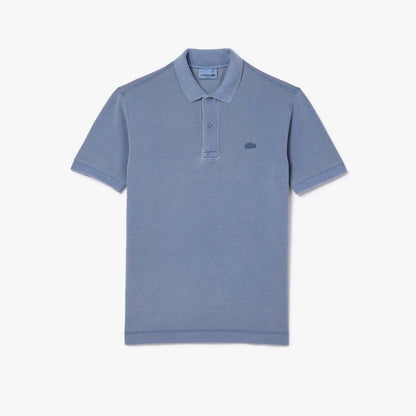 LACOSTE CLASSIC FIT NATURAL DYE COTTON POLO SHIRT BLUE (7) 2XL RRP £120 BNWT