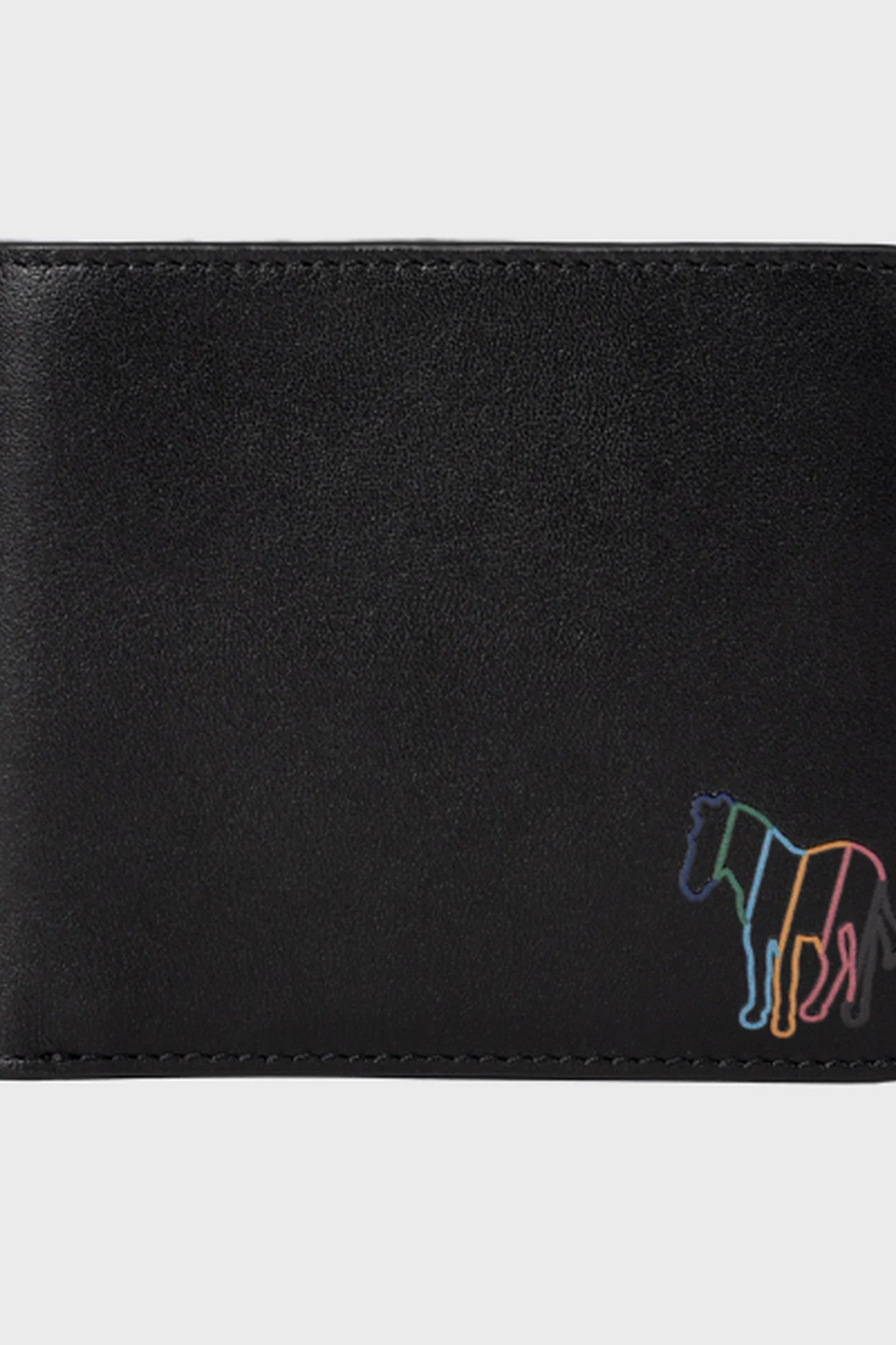PAUL SMITH PS LEATHER BI-FOLD SHADOW ZEBRA WALLET BLACK RRP £125 NEW IN BOX
