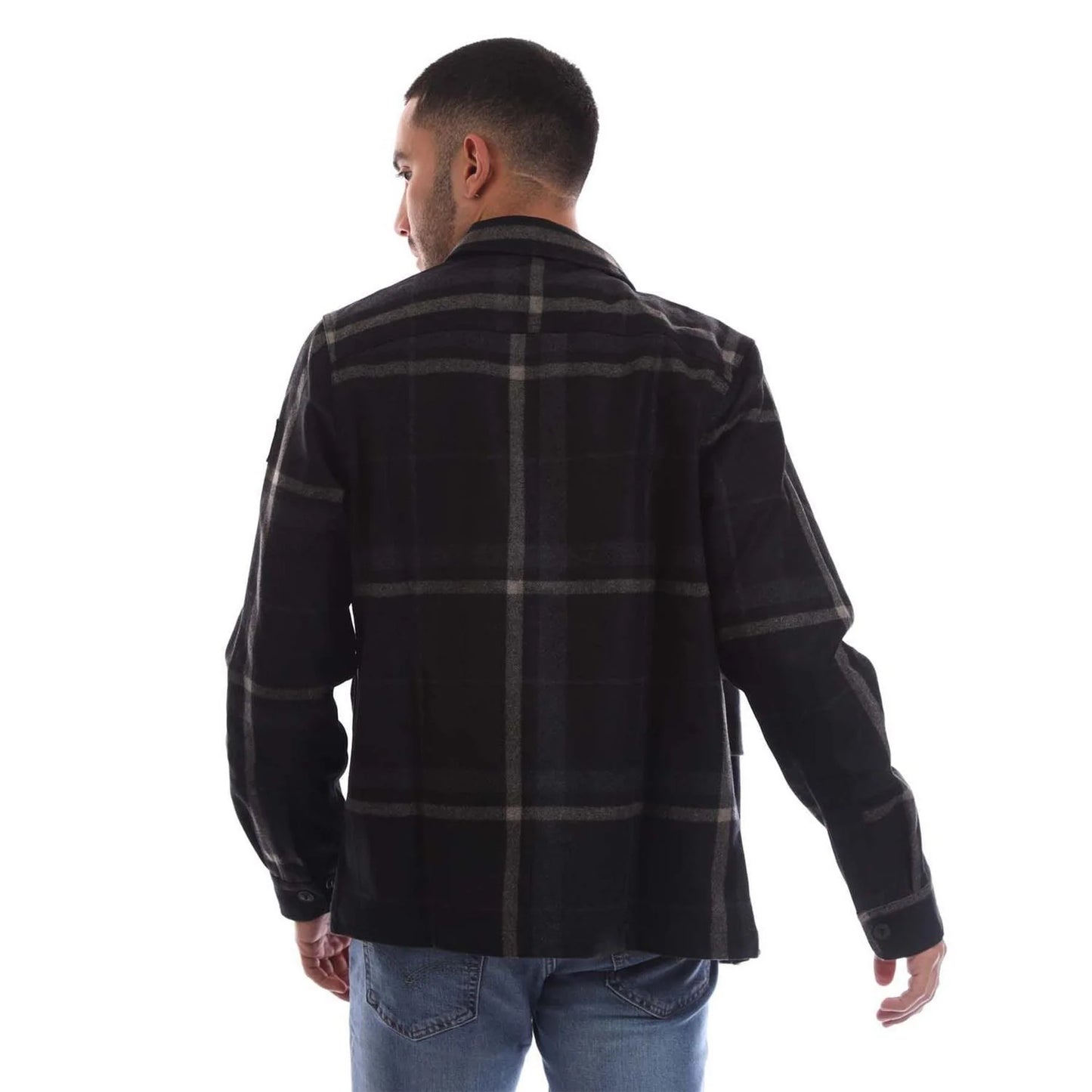 BELSTAFF FORGE PADDED WOOL BLEND JACKET BLACK & CHARCOAL UK54 2XL RRP £350 BNWT