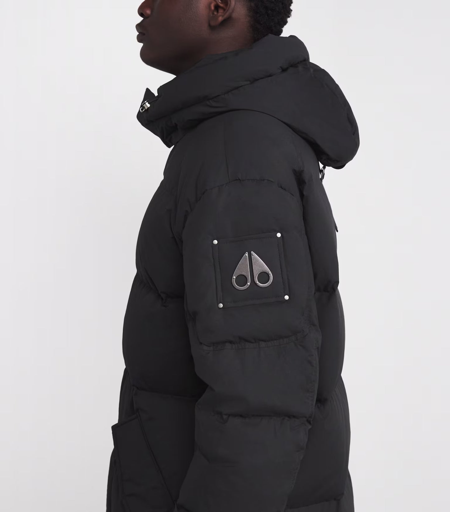 MOOSE KNUCKLES EVEREST LONG HOODED PUFFA JACKET COAT BLACK XL RRP £895 BNWT
