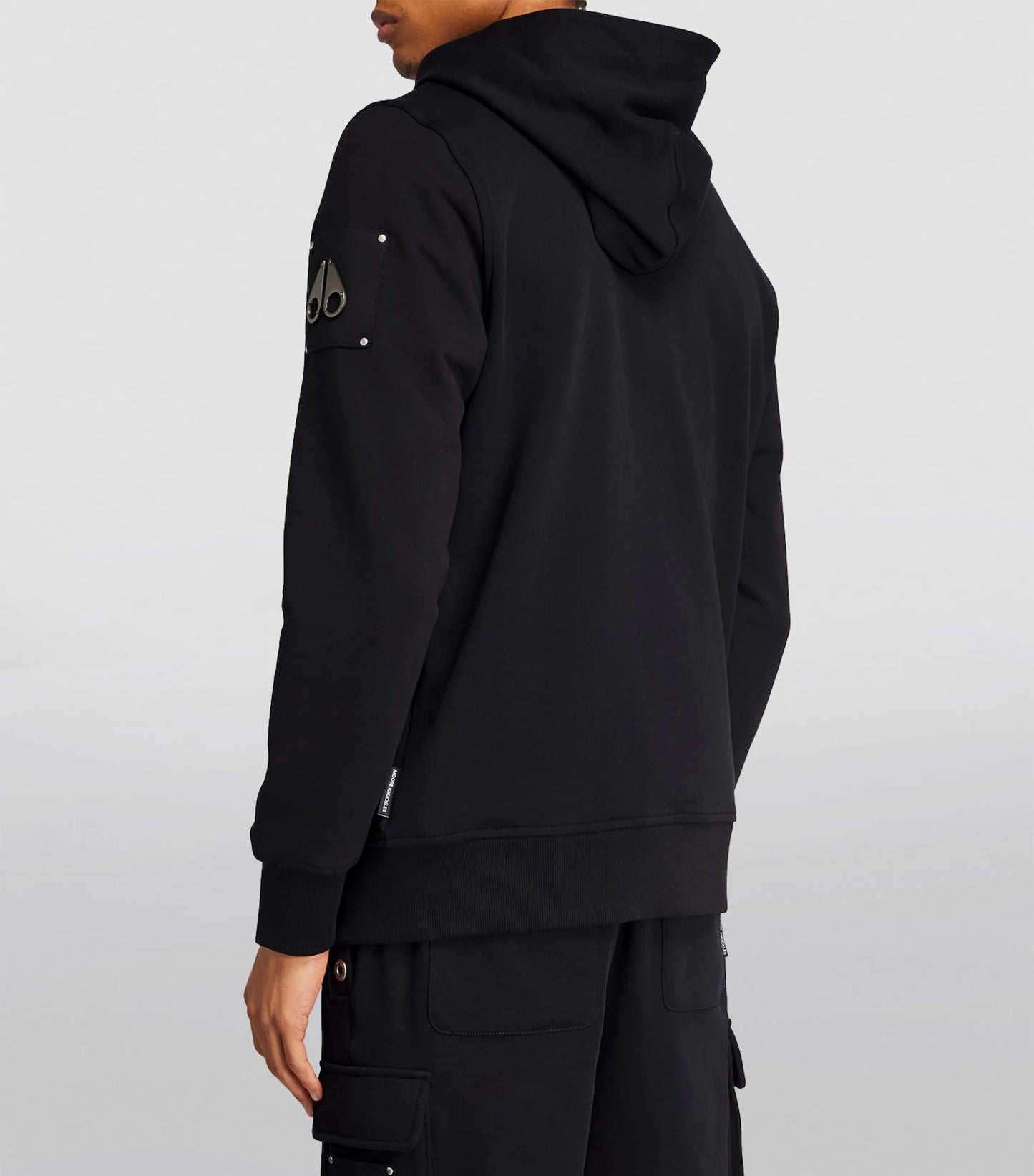 MOOSE KNUCKLES HARTSFIELD FULL ZIP HOODED SWEATSHIRT BLACK XL RRP £250 BNWT