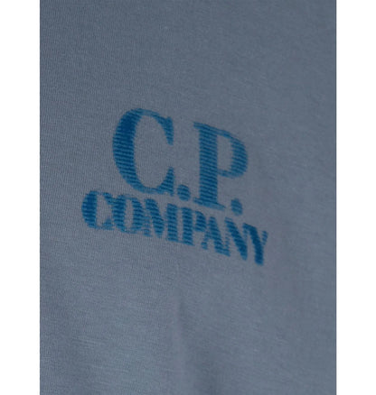CP COMPANY 30/1 JERSEY COMFORT LOGO COTTON T-SHIRT SILVER BLUE 3XL RRP £130 BNWT