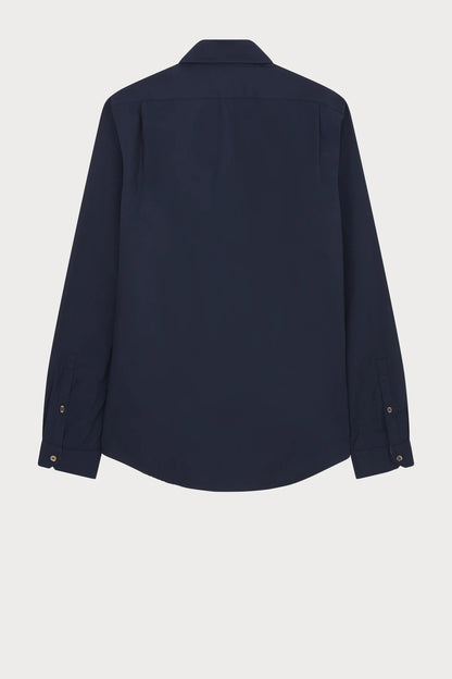 PAUL SMITH ZEBRA LOGO COTTON LONG SLEEVE SHIRT NAVY BLUE RRP £140 BNWT
