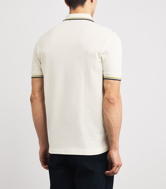 FRED PERRY TWIN TIPPED PIQUE COTTON POLO SHIRT ECRU (CREAM) 3XL RRP £80 BNWT