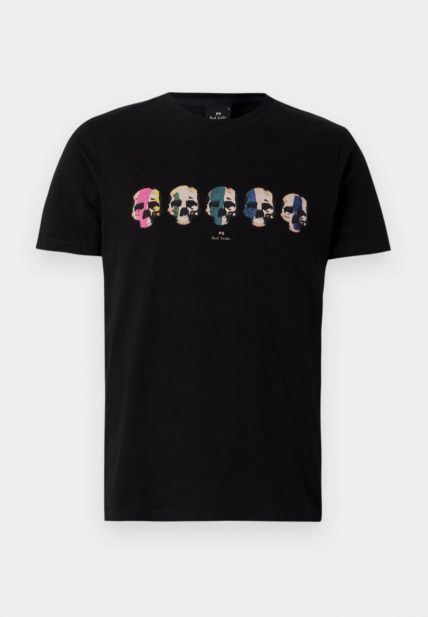 PAUL SMITH PS MULTI SKULL COTTON T-SHIRT BLACK XL RRP £75 BNWT
