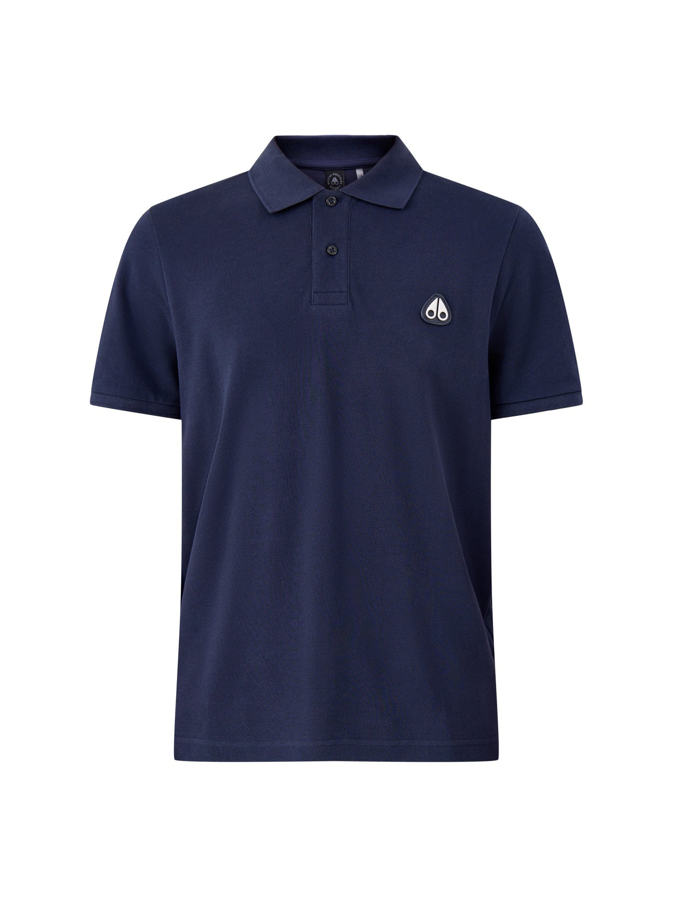 MOOSE KNUCKLES EVERETT PIQUE COTTON POLO SHIRT NAVY BLUE RRP £130 BNWT