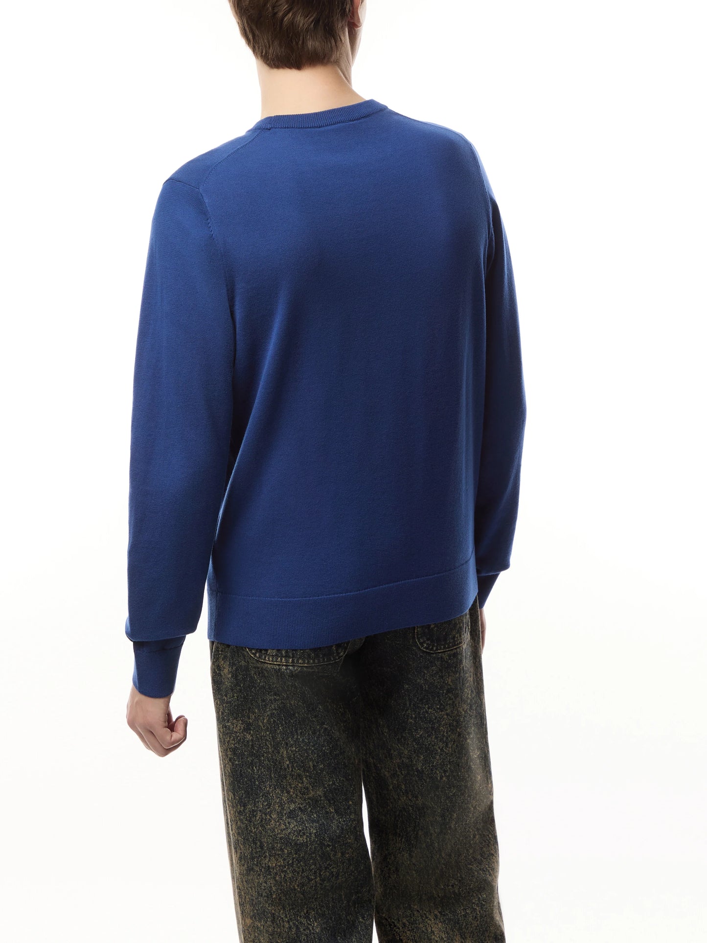 PAUL SMITH ORGANIC COTTON CREW NECK ZEBRA LOGO JUMPER BLUE RRP £125 BNWT