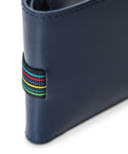 PAUL SMITH PS LEATHER BI-FOLD COIN POUCH WALLET NAVY BLUE RRP £130 NEW IN BOX
