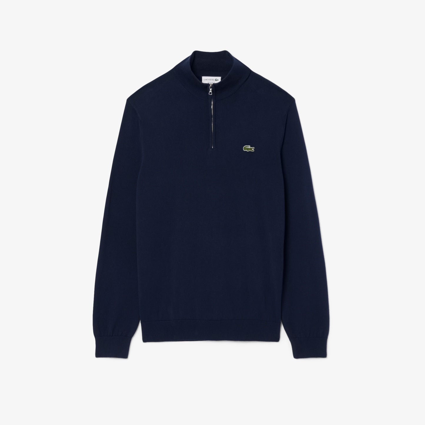 LACOSTE CROC LOGO QUARTER ZIP JUMPER NAVY BLUE SIZE RRP £130 BNWT