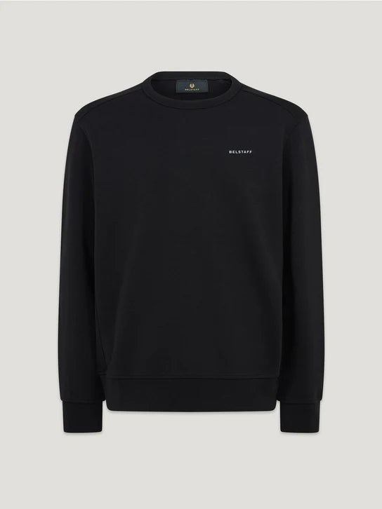 BELSTAFF ALLOY CREW NECK SWEATSHIRT BLACK RRP £155 BNWT