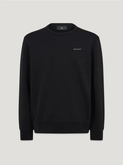 BELSTAFF ALLOY CREW NECK SWEATSHIRT BLACK RRP £155 BNWT