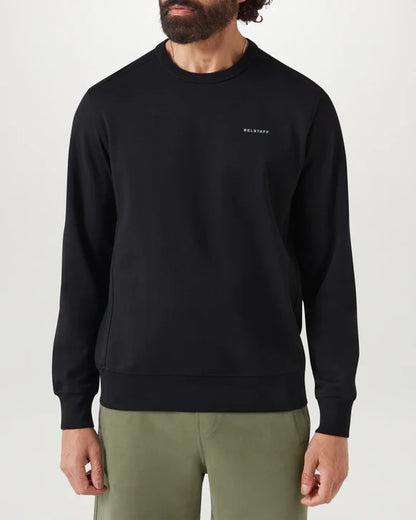 BELSTAFF ALLOY CREW NECK SWEATSHIRT BLACK RRP £155 BNWT