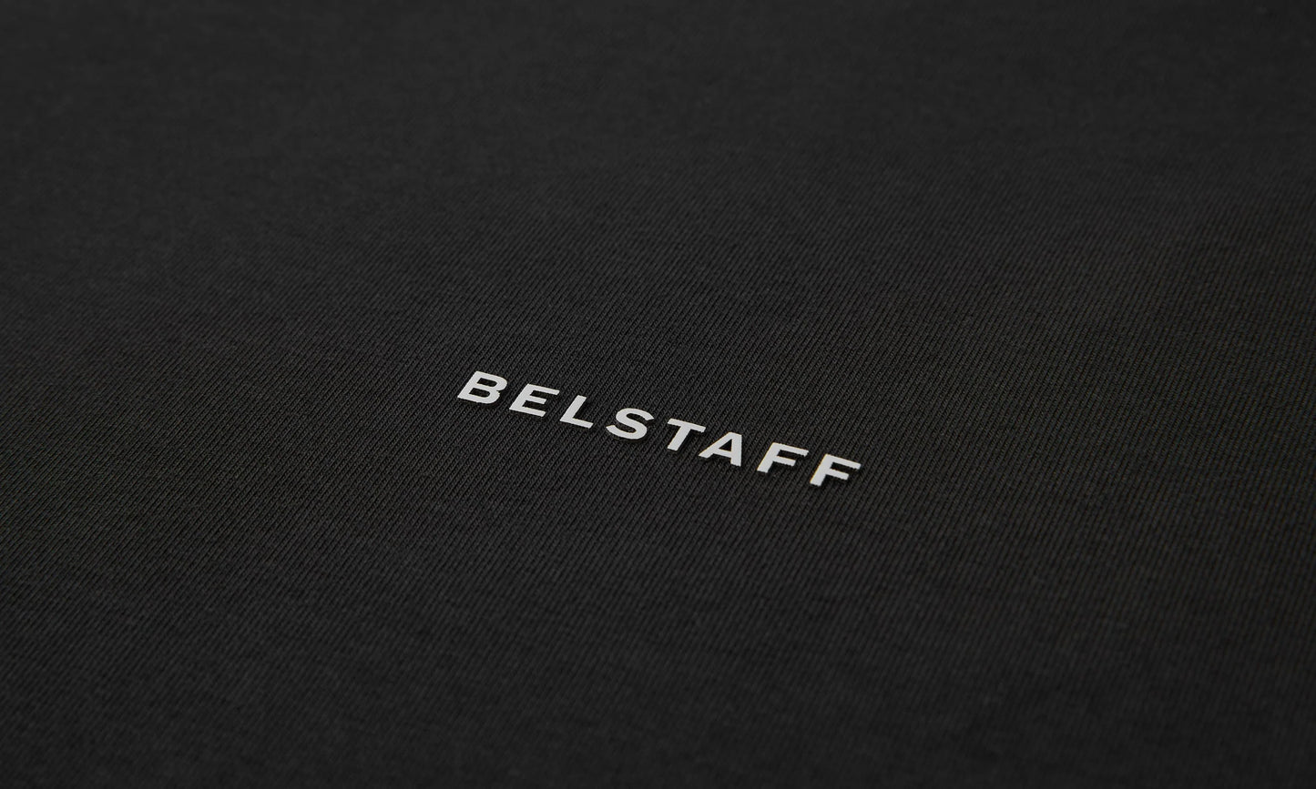 BELSTAFF ALLOY STRETCHY COTTON T-SHIRT BLACK RRP £80 BNWT