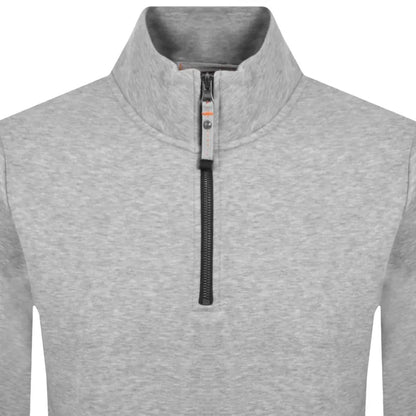 PARAJUMPERS BROADPEAK HALF ZIP COTTON FLEECE SWEATSHIRT ASH GREY 3XL RRP£180 NEW