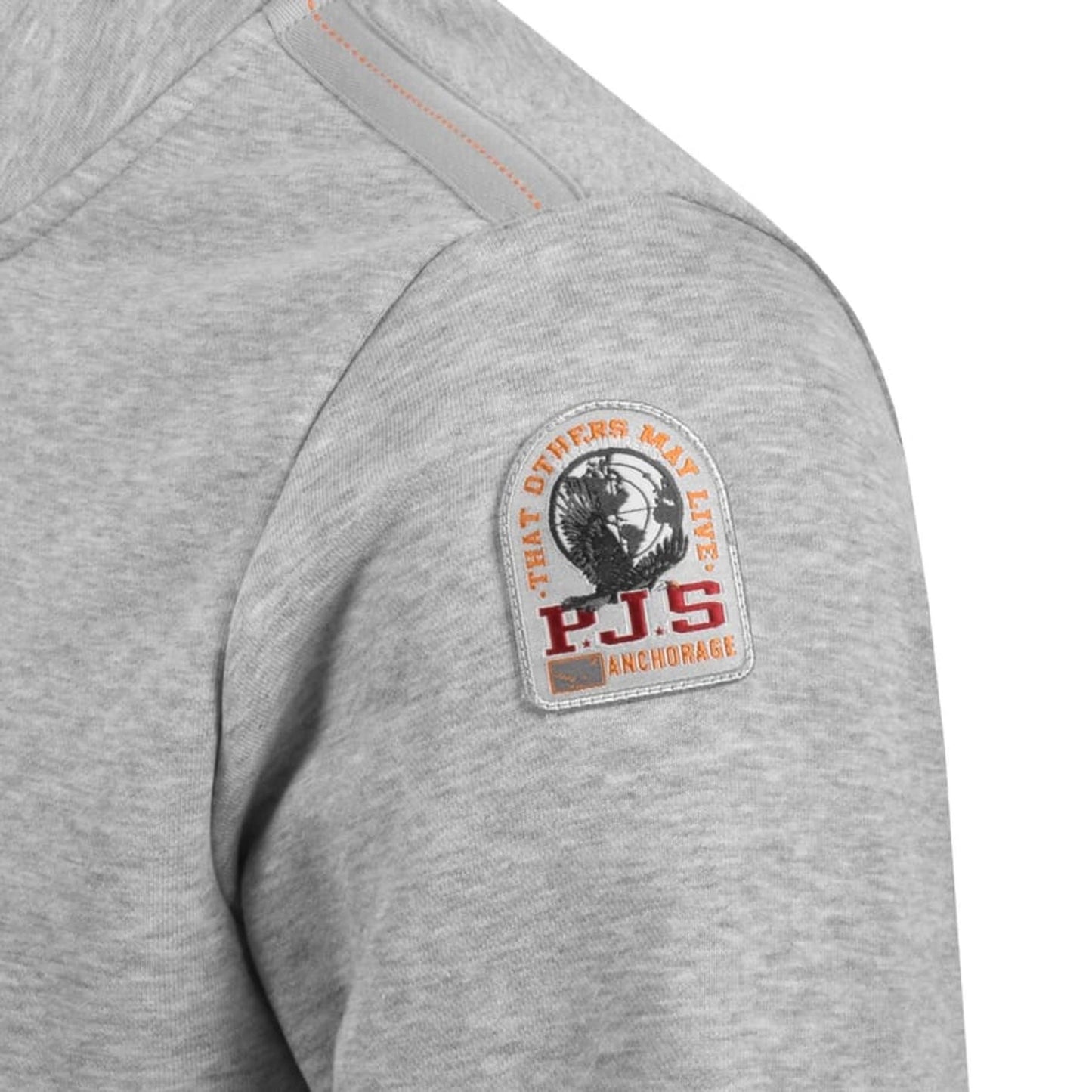 PARAJUMPERS BROADPEAK HALF ZIP COTTON FLEECE SWEATSHIRT ASH GREY 3XL RRP£180 NEW