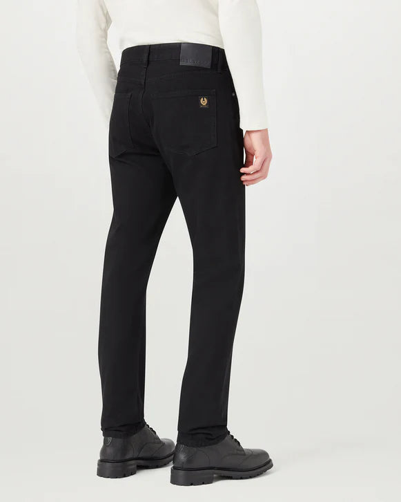 BELSTAFF B69 REGULAR FIT RAW DENIM JEANS BLACK 38W 34L (38L) RRP £130