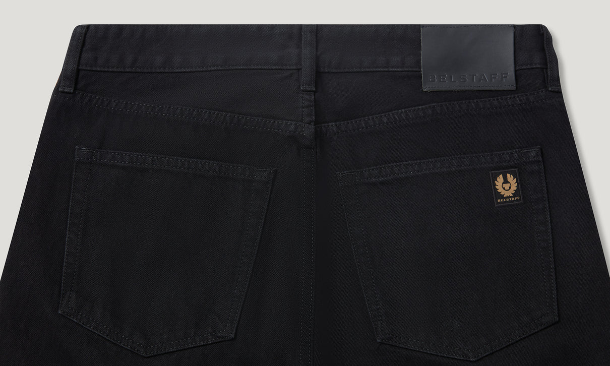 BELSTAFF B69 REGULAR FIT RAW DENIM JEANS BLACK 38W 34L (38L) RRP £130