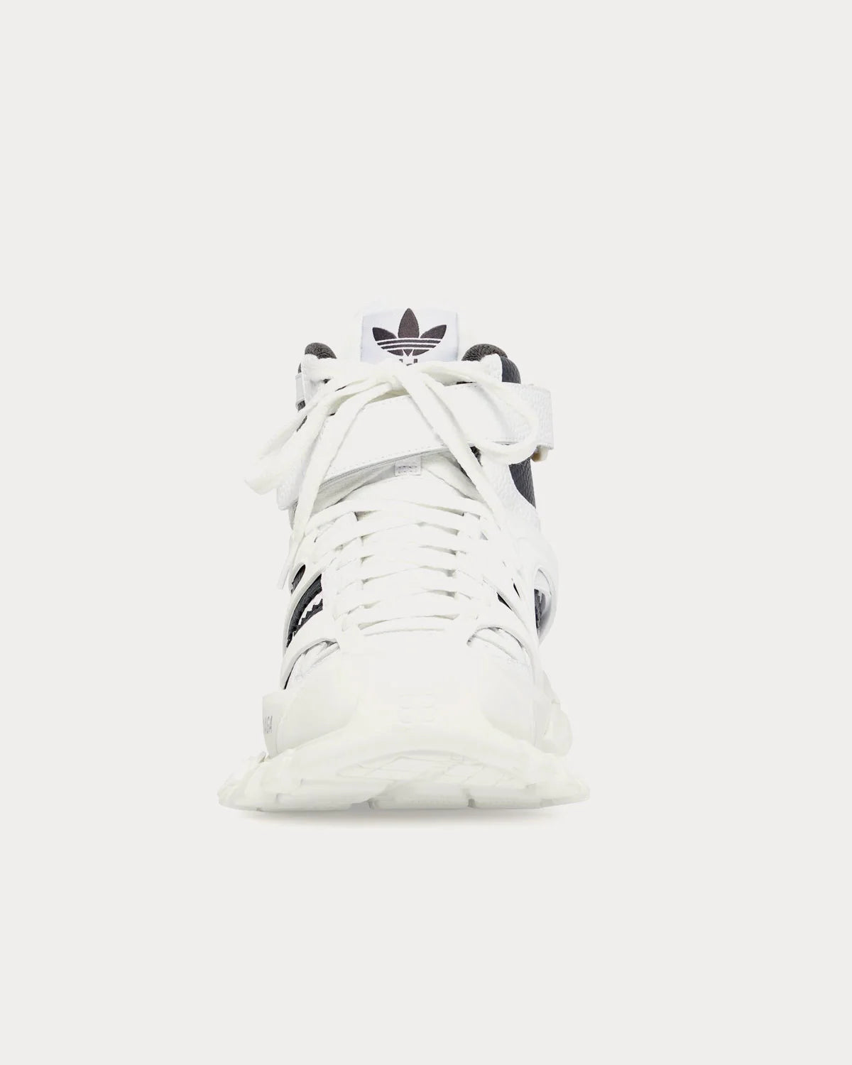 BALENCIAGA X ADIDAS TRACK FORUM HI-TOP LEATHER TRAINERS WHITE RRP £915 BNIB