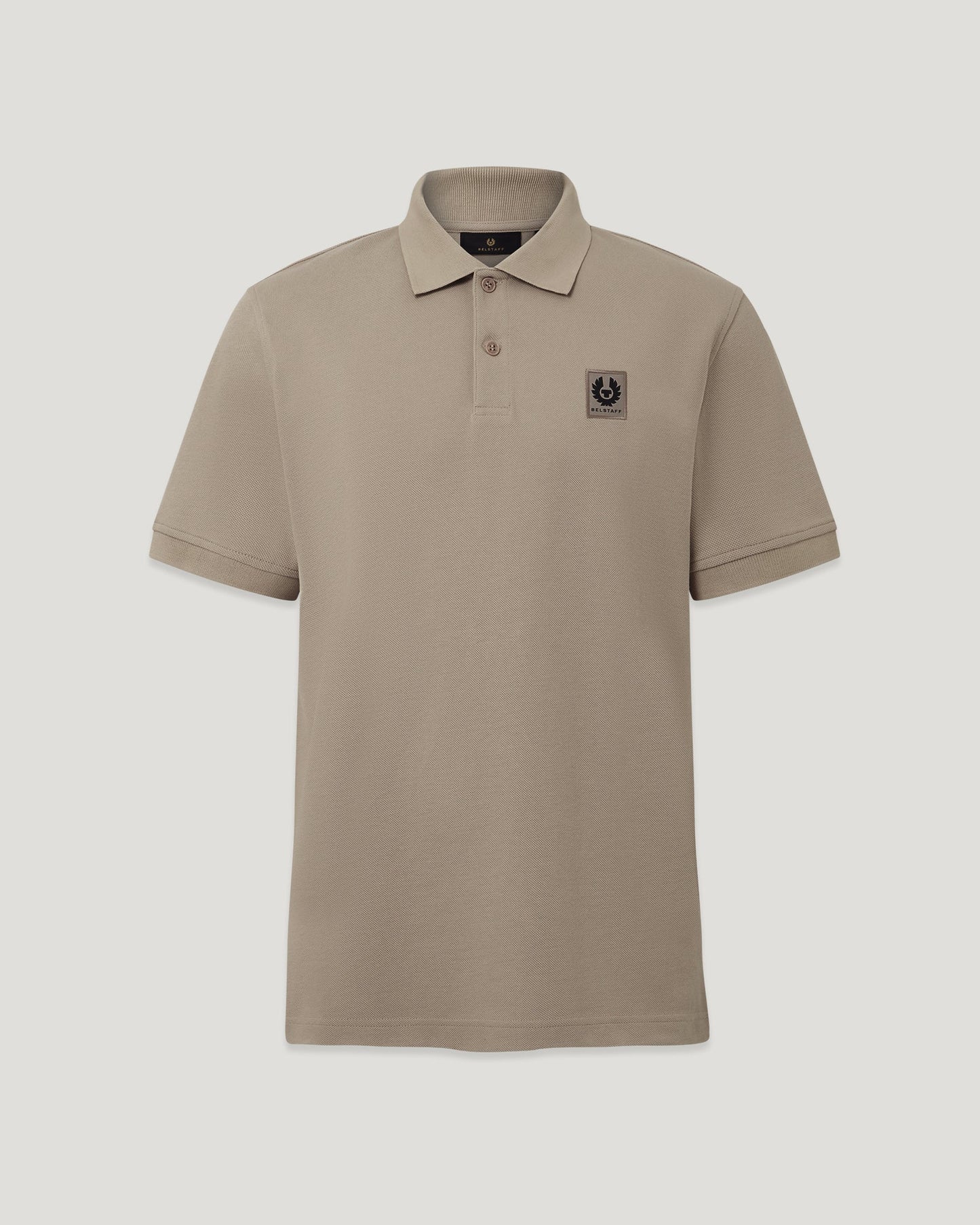 BELSTAFF PHOENIX PATCH PIQUE COTTON POLO SHIRT IN DARK SAND 2XL RRP £95 BNWT