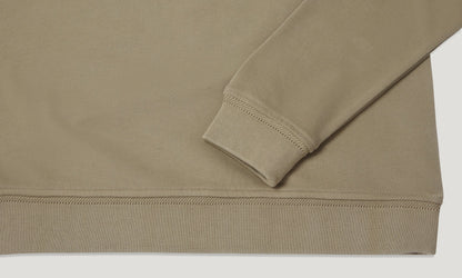 BELSTAFF QUARTER ZIP COTTON FLEECE SWEATSHIRT FATIGUE GREEN RRP £145 BNWT