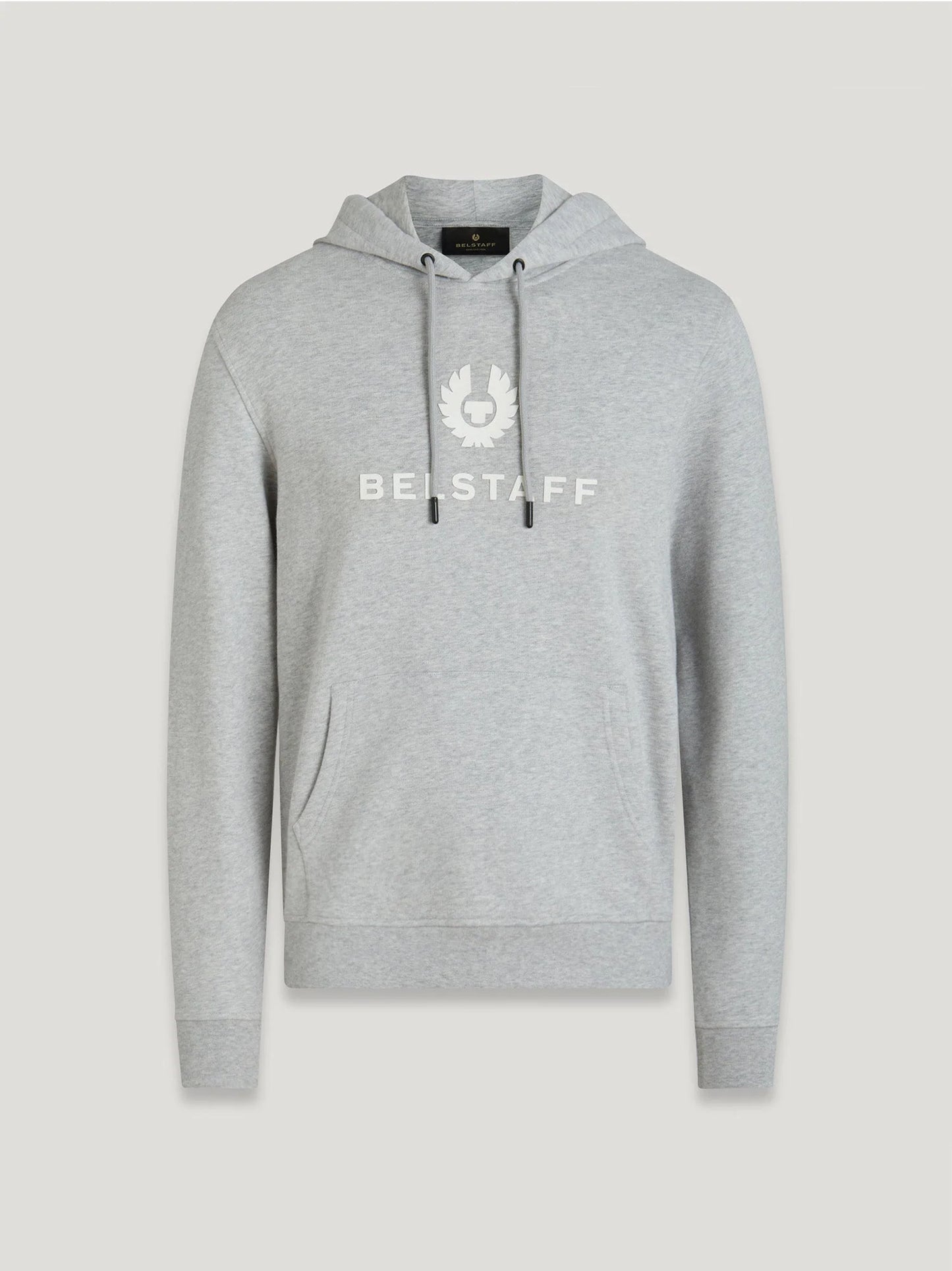 BELSTAFF SIGNATURE HOODIE SWEATSHIRT OLD SILVER HEATHER RRP £159 BNWT