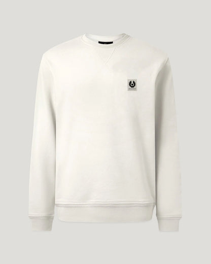 BELSTAFF PHOENIX PATCH COTTON FLEECE SWEATSHIRT SILVER BIRCH XL RRP £135 BNWT