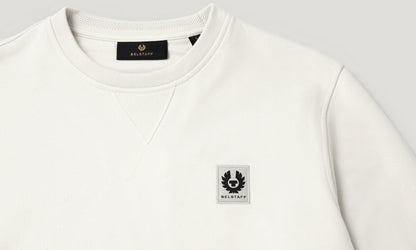 BELSTAFF PHOENIX PATCH COTTON FLEECE SWEATSHIRT SILVER BIRCH XL RRP £135 BNWT