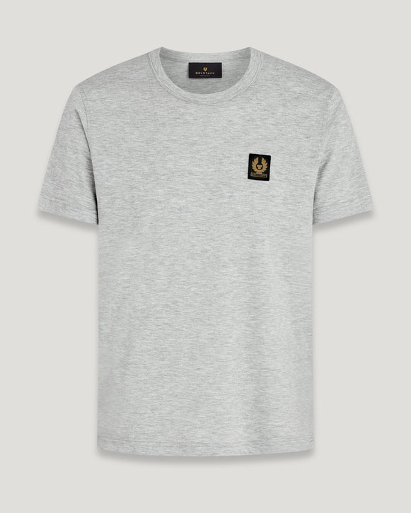 BELSTAFF PHOENIX PATCH COTTON T-SHIRT OLD SILVER HEATHER RRP £60 BNWT