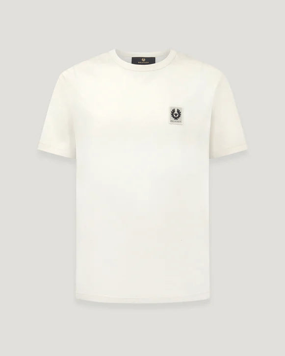 BELSTAFF PHOENIX PATCH COTTON T-SHIRT TONAL SILVER BIRCH CREAM RRP £60 BNWT