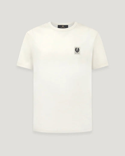 BELSTAFF PHOENIX PATCH COTTON T-SHIRT TONAL SILVER BIRCH CREAM RRP £60 BNWT