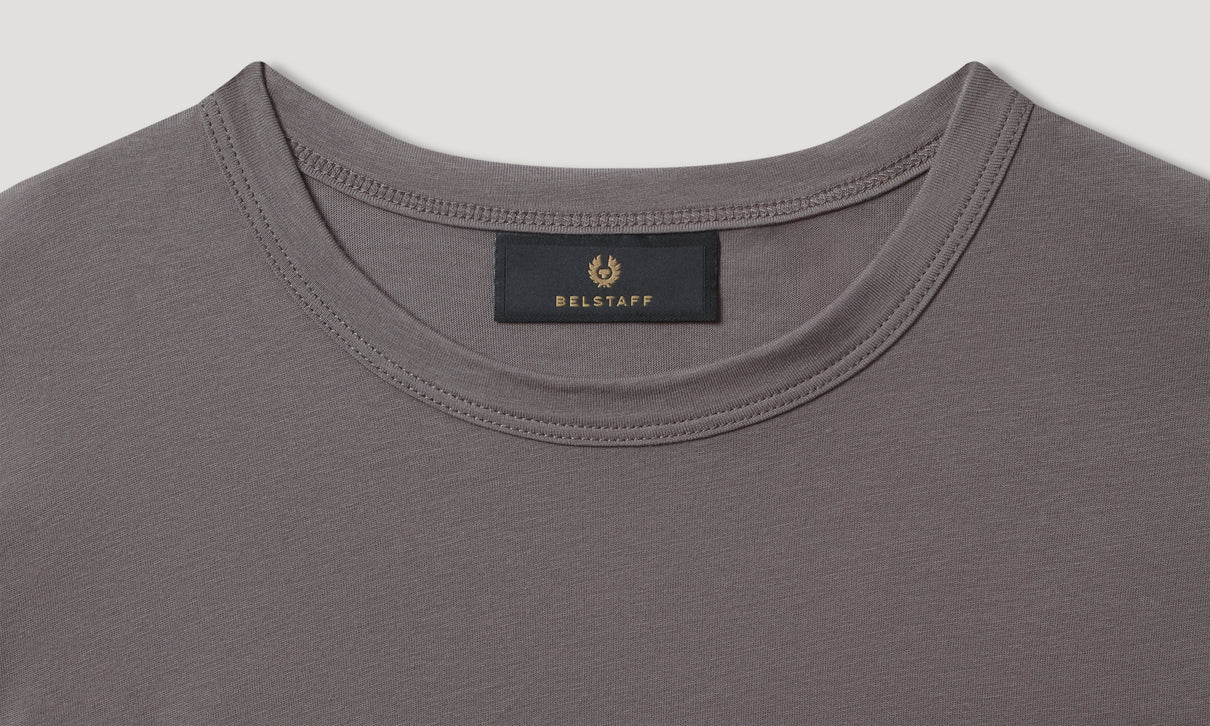 BELSTAFF PHOENIX PATCH COTTON T-SHIRT TONAL TORNADO GREY RRP £60 BNWT