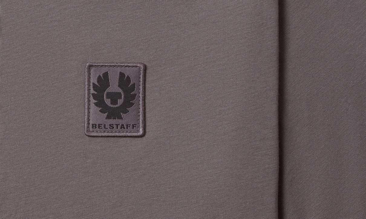 BELSTAFF PHOENIX PATCH COTTON T-SHIRT TONAL TORNADO GREY RRP £60 BNWT