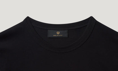 BELSTAFF BITMAP LOGO COTTON T-SHIRT BLACK/PINK RRP £60 BNWT